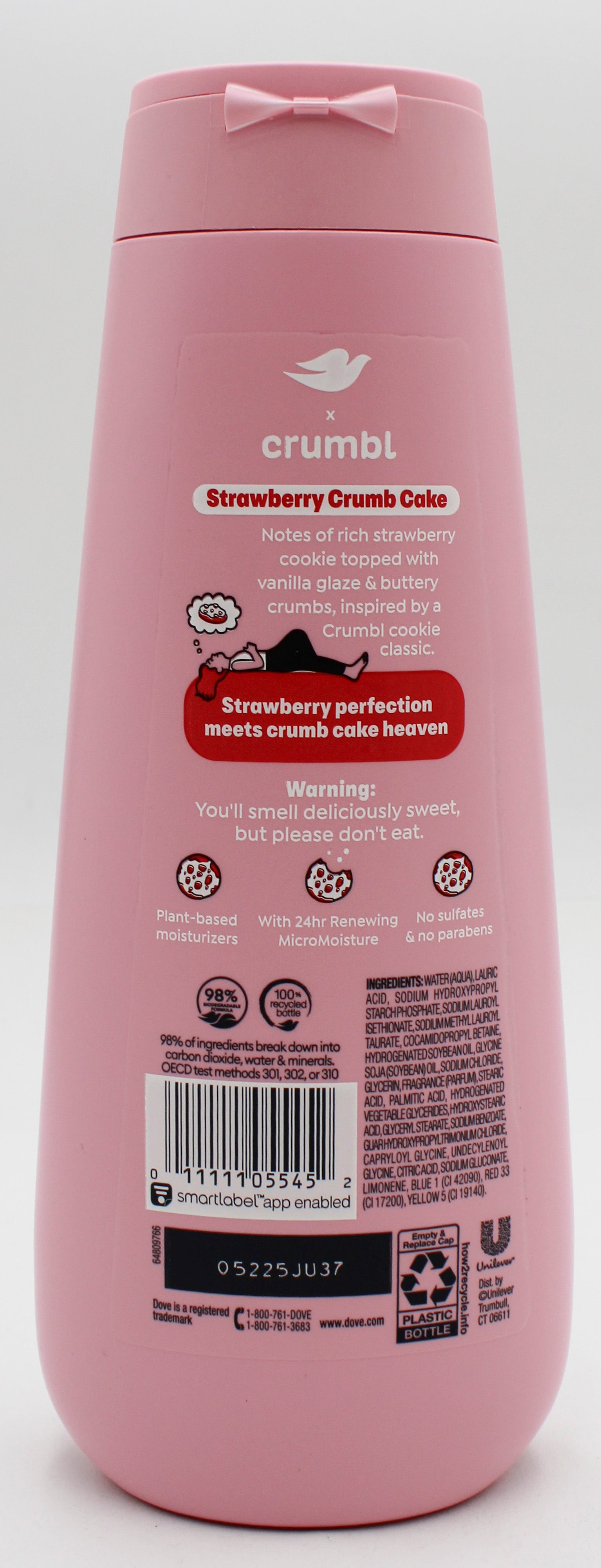 DOVE x CRUMBL BODY WASH STRAWBERRY CRUMB CAKE 20oz