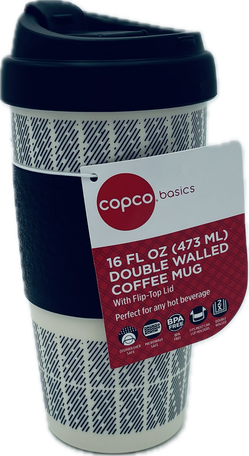 COPCO DOUBLE WALLED COFFEE MUG 16oz NI
