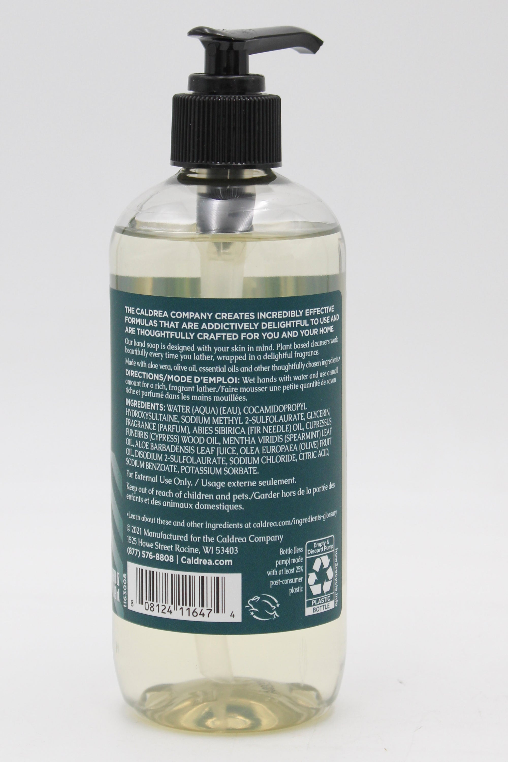CALDREA HAND SOAP JUNIPER LAUREL MINT 10.8oz US