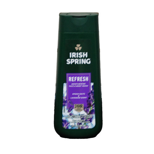 IRISH SPRING REFRESH FACE/BODY WASH 20OZ EPSOM SALTS&LAVENDER SCENT NI