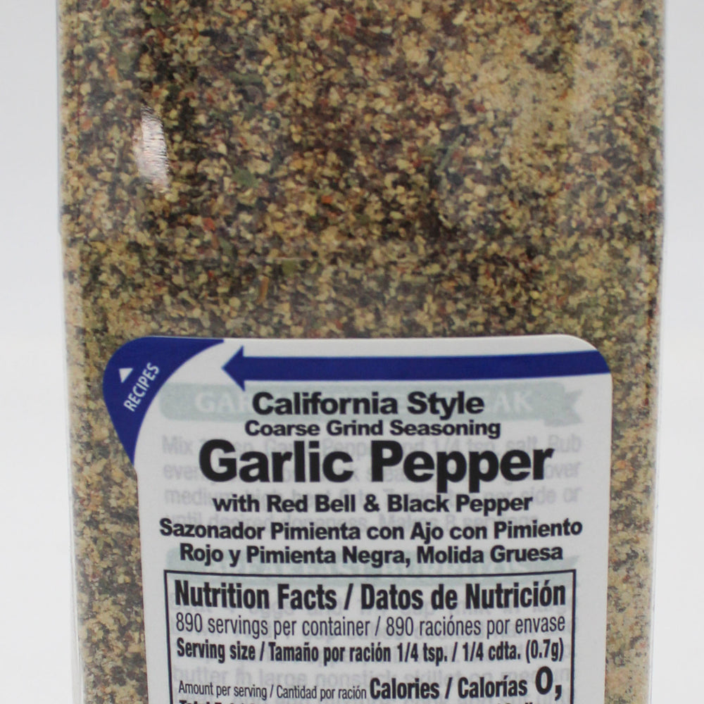 MCCORMICK GARLIC PEPPER CALIFORNIA STYLE 22 Oz BB 12/6/26