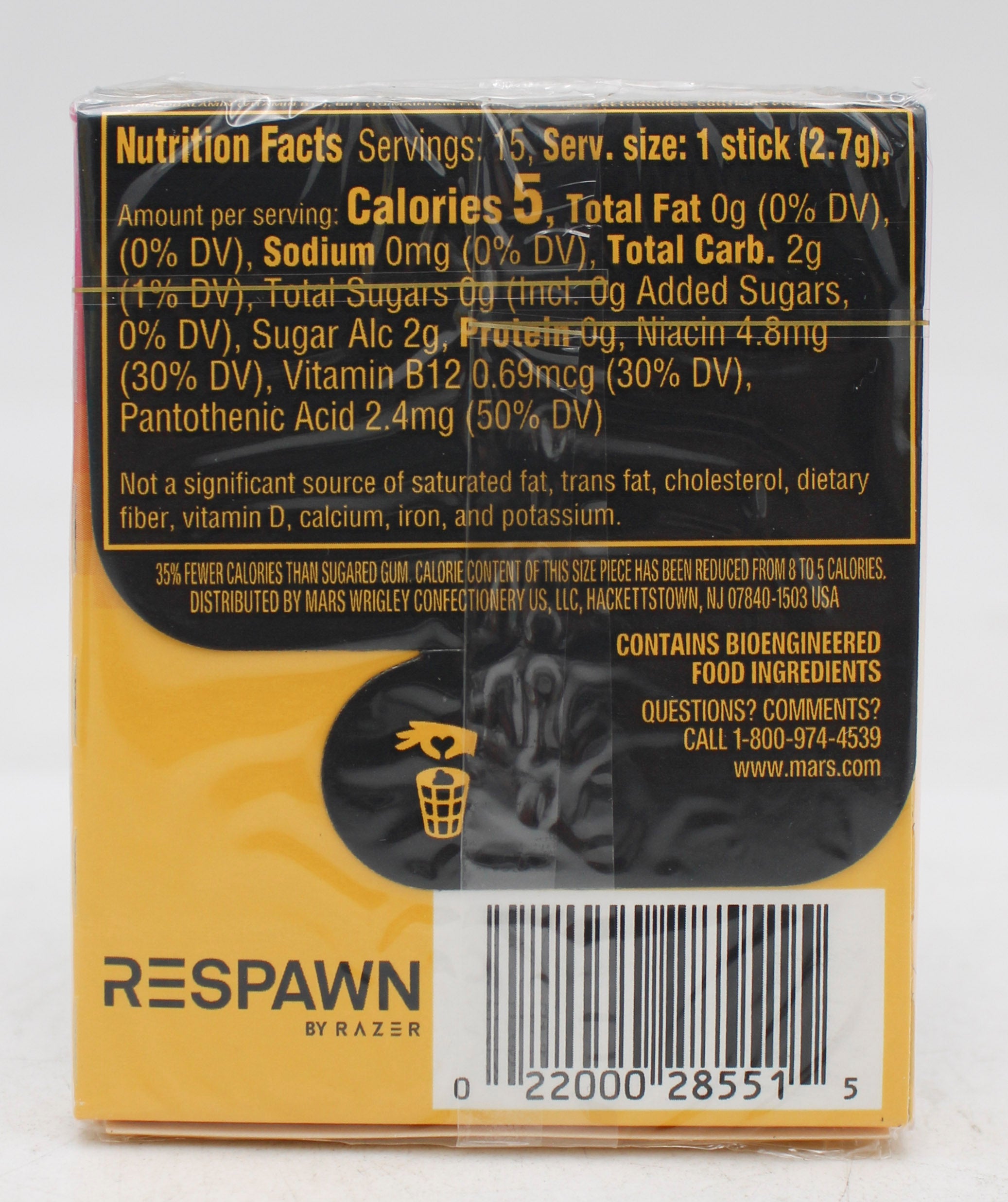RESPAWN TROPICAL PUNCH GUM BB 15 STICKS 1/16/26