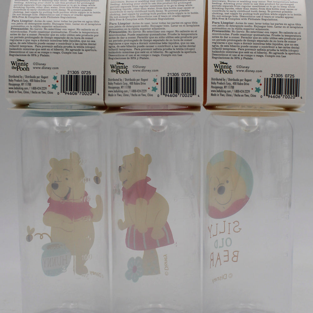 DISNEY BABY 9OZ ASST POOH BEAR BABY BOTTLE  -  CAN BE SOLD IN U.S.A NI
