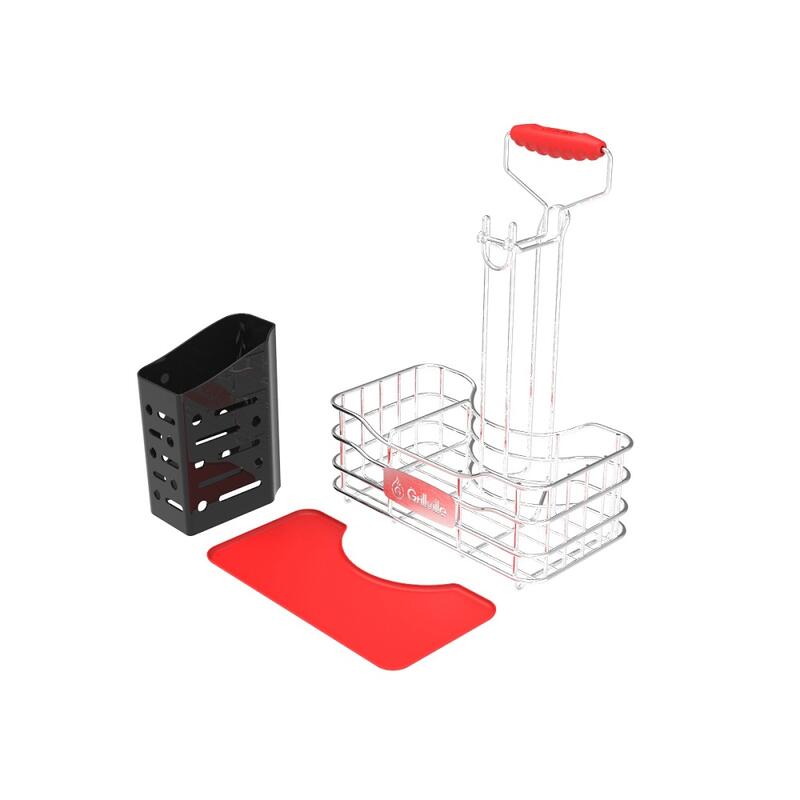 GRILLVILLE BBQ CADDY-CHROME NI