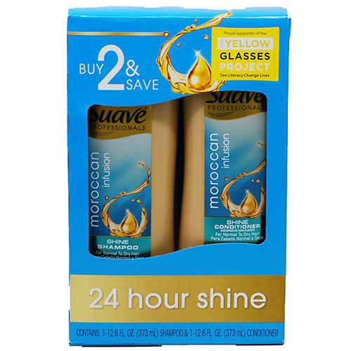 SUAVE SHMP/COND 12.6oz/2PK-MOROCAN