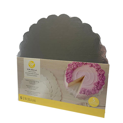 SP WILTON 5-CT CAKE PLATTERS 12IN
