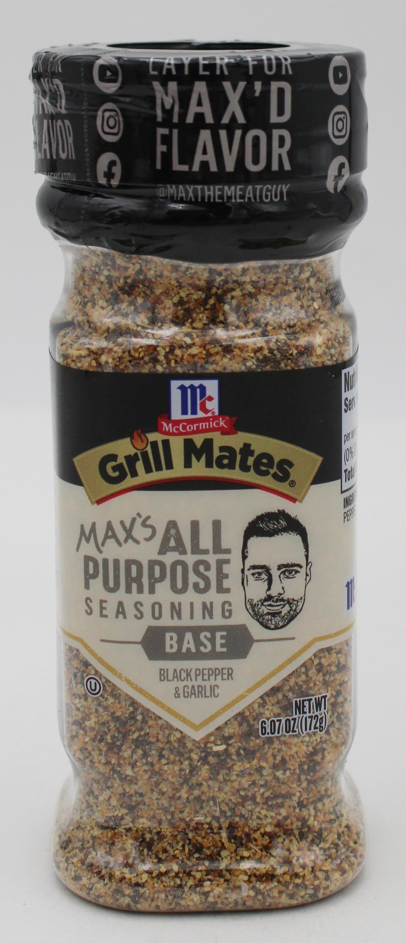 MCCORMICK GRILL MATES GLUTEN FREE  MAX ALL PURPOSE SEASONING 6.07 Oz BB 6/22/26
