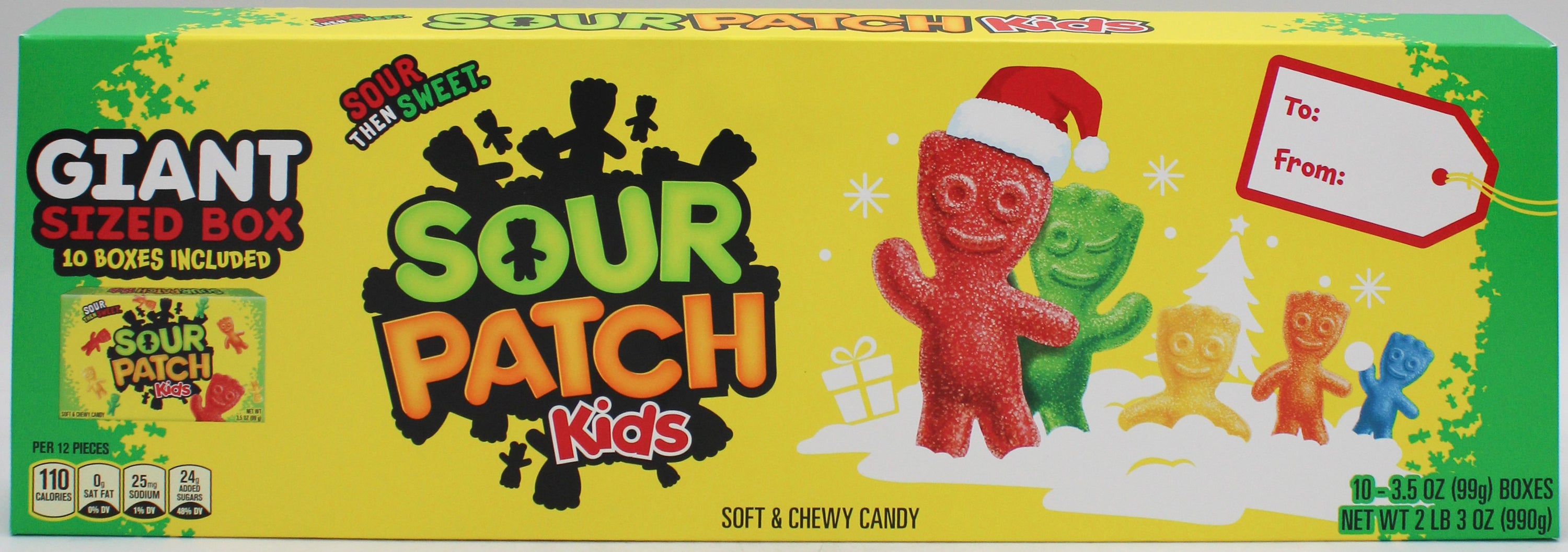 SOUR PATCH KIDS GIANT CANDY BOX 35 Oz BB  8/25/26