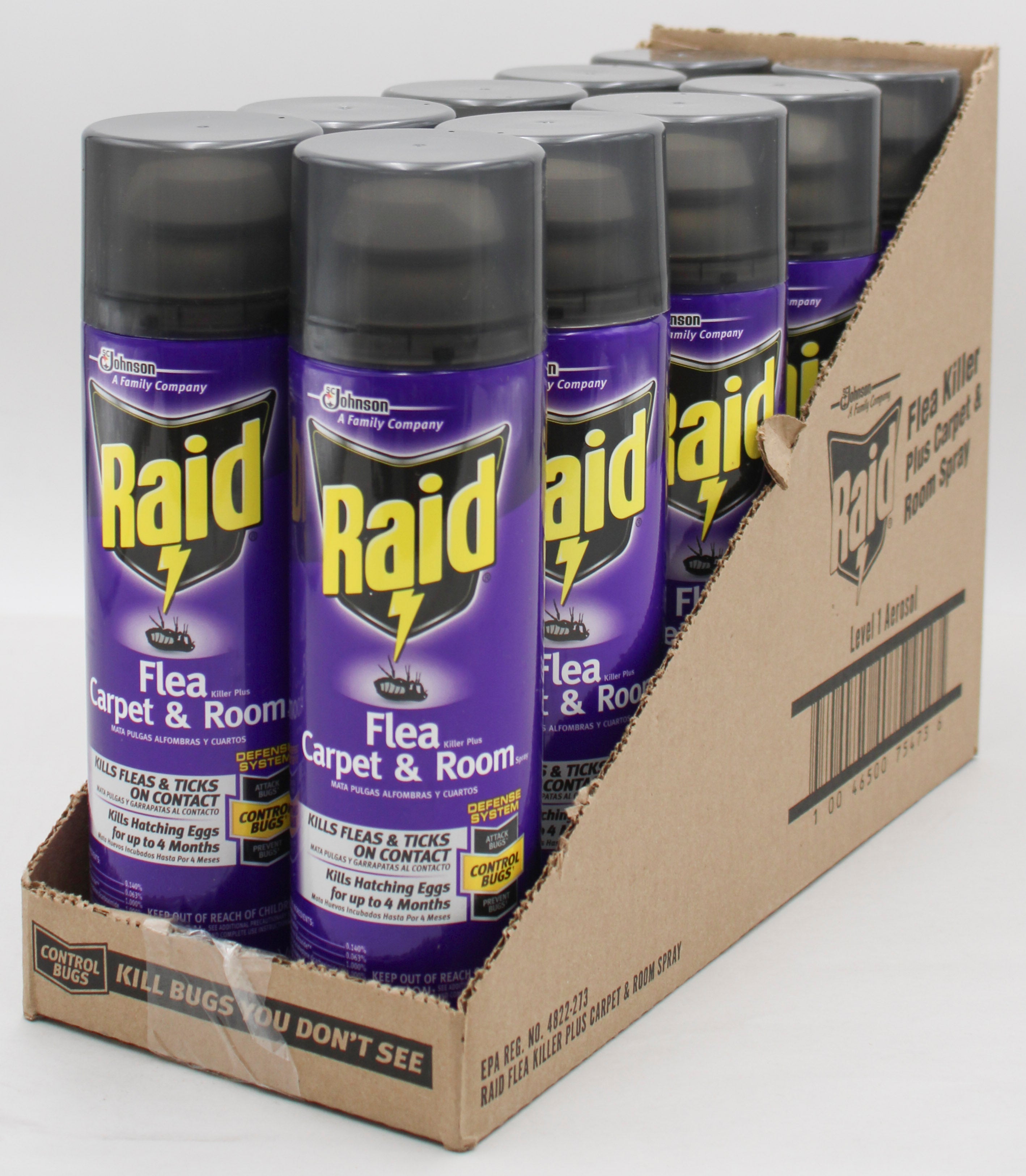 RAID FLEA KILLER PLUS CARPET & ROOM SPRAY 16oz US