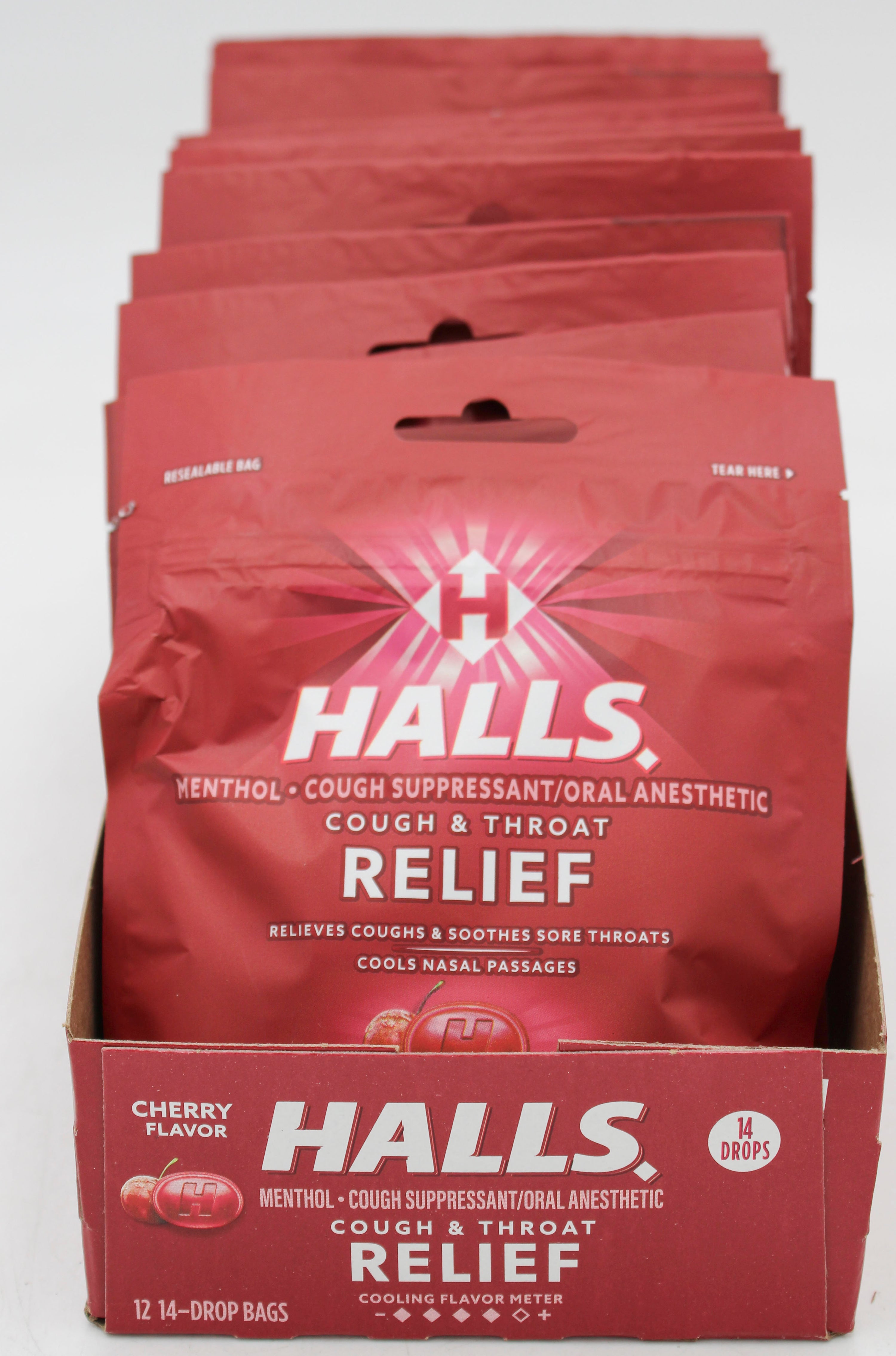 HALLS CHERRY 14PC BAG EXP 1/9/26 NI