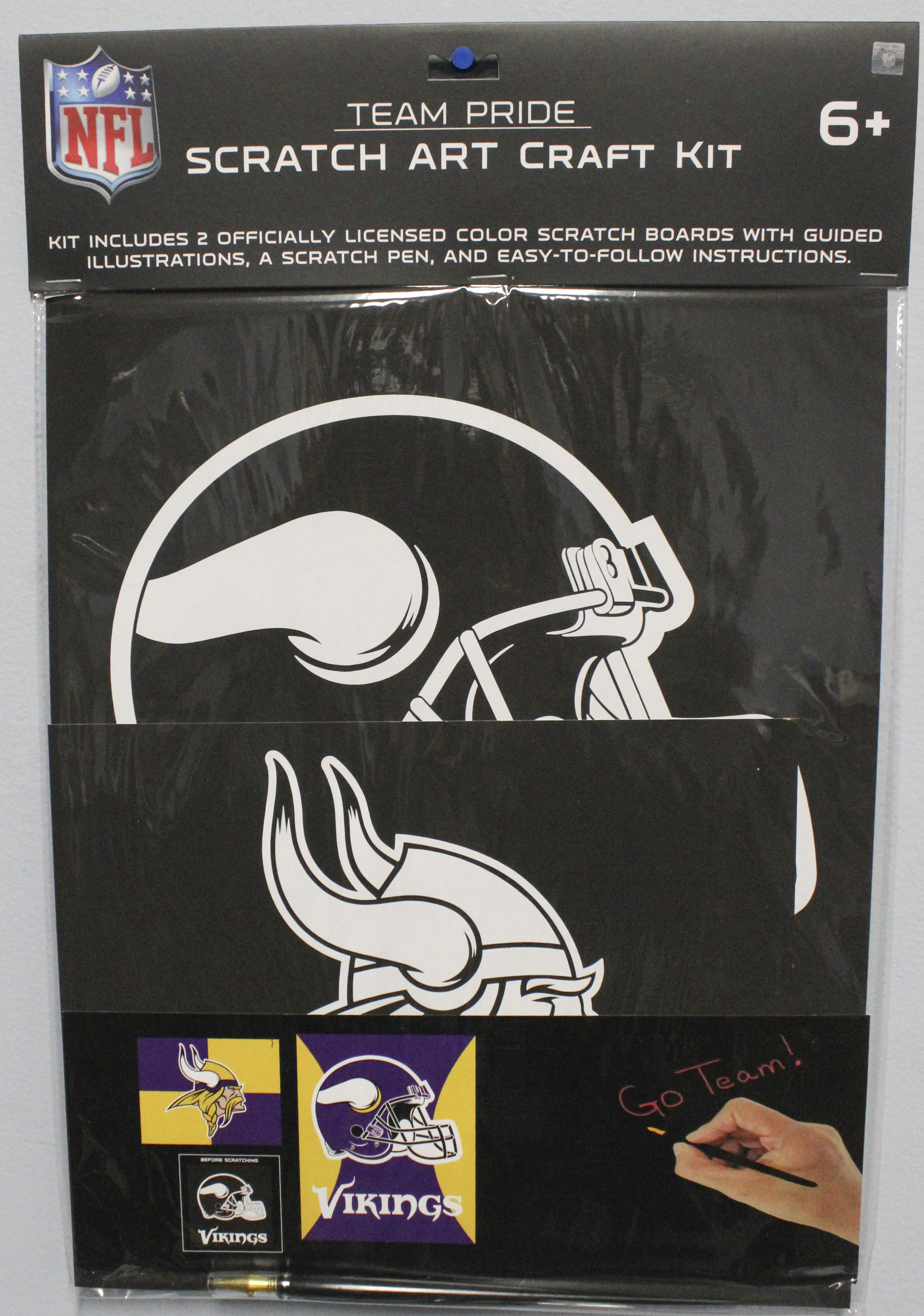 NFL MINNESOTA VIKINGS SCRATCH ART CRAFT KIT