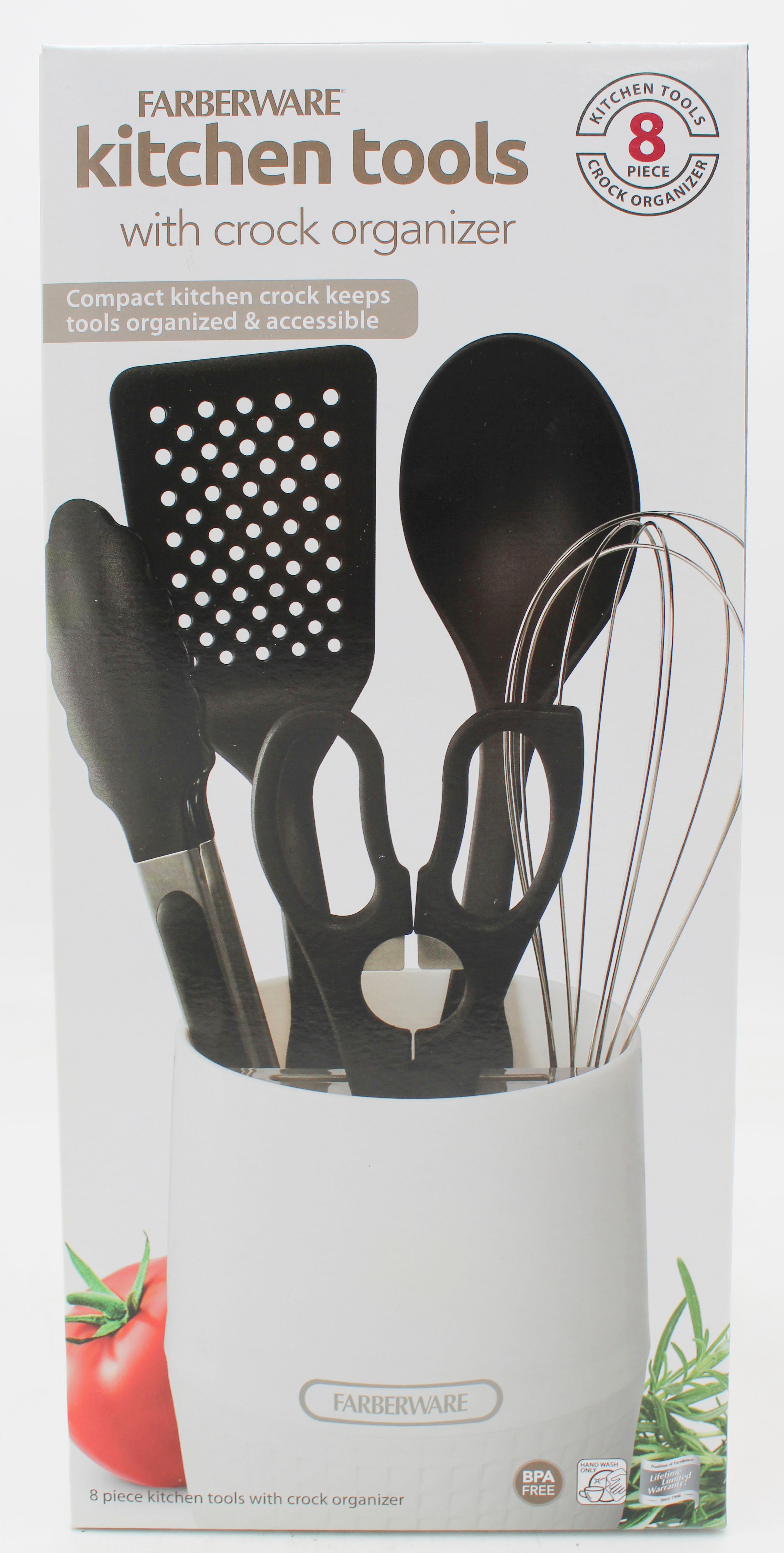 8PC SET FARBERWEAR CLASSIC CROCK UTENSIL SET NI