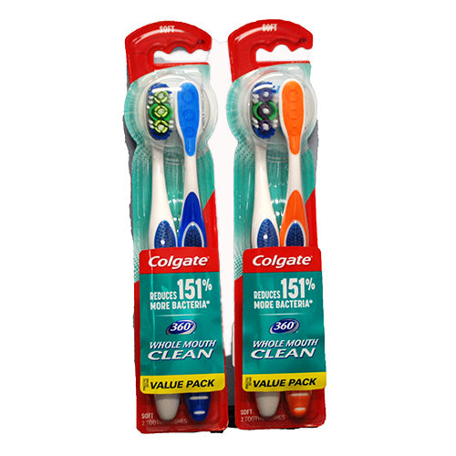 COLGATE 360 BASE T/BRUSH 2PKS NI