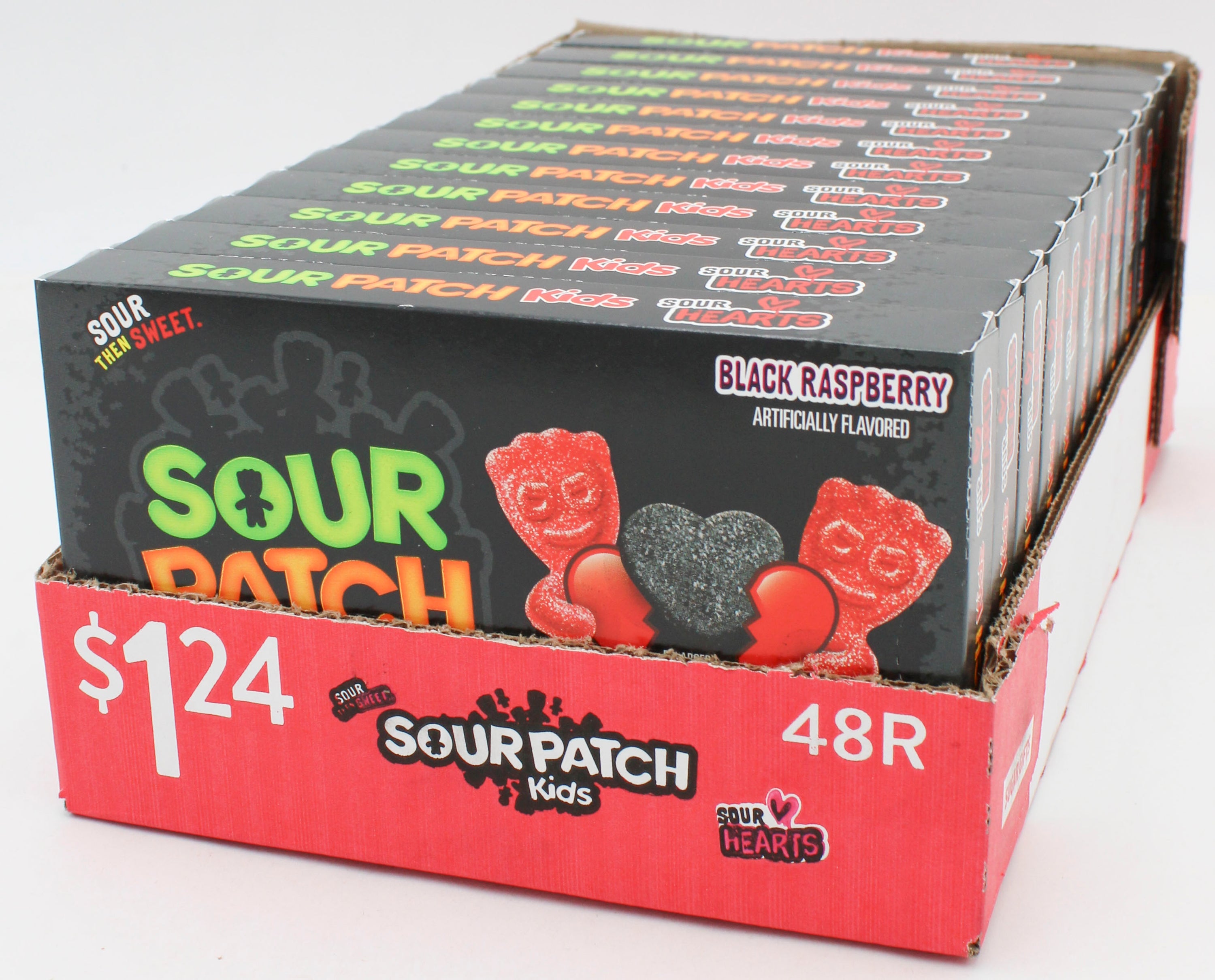 SOUR PATCH KIDS SOUR HEARTS THEATRE BOX  3.08 Oz BB 9/18/26