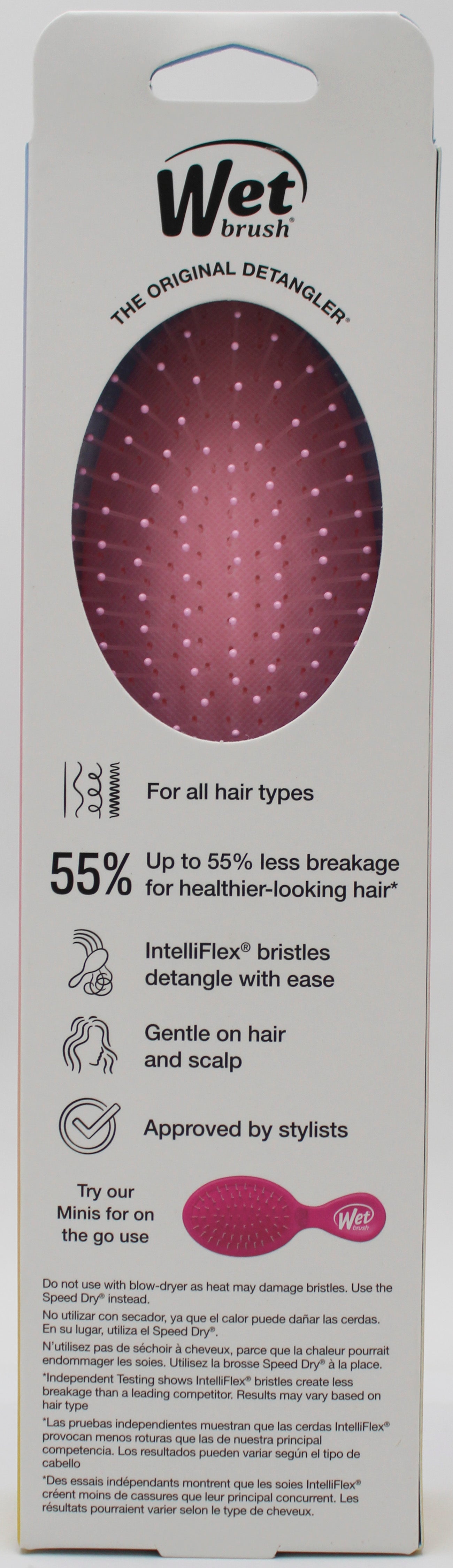 WET BRUSH ELECTRIC SKY OG DETANGLER PINK NI