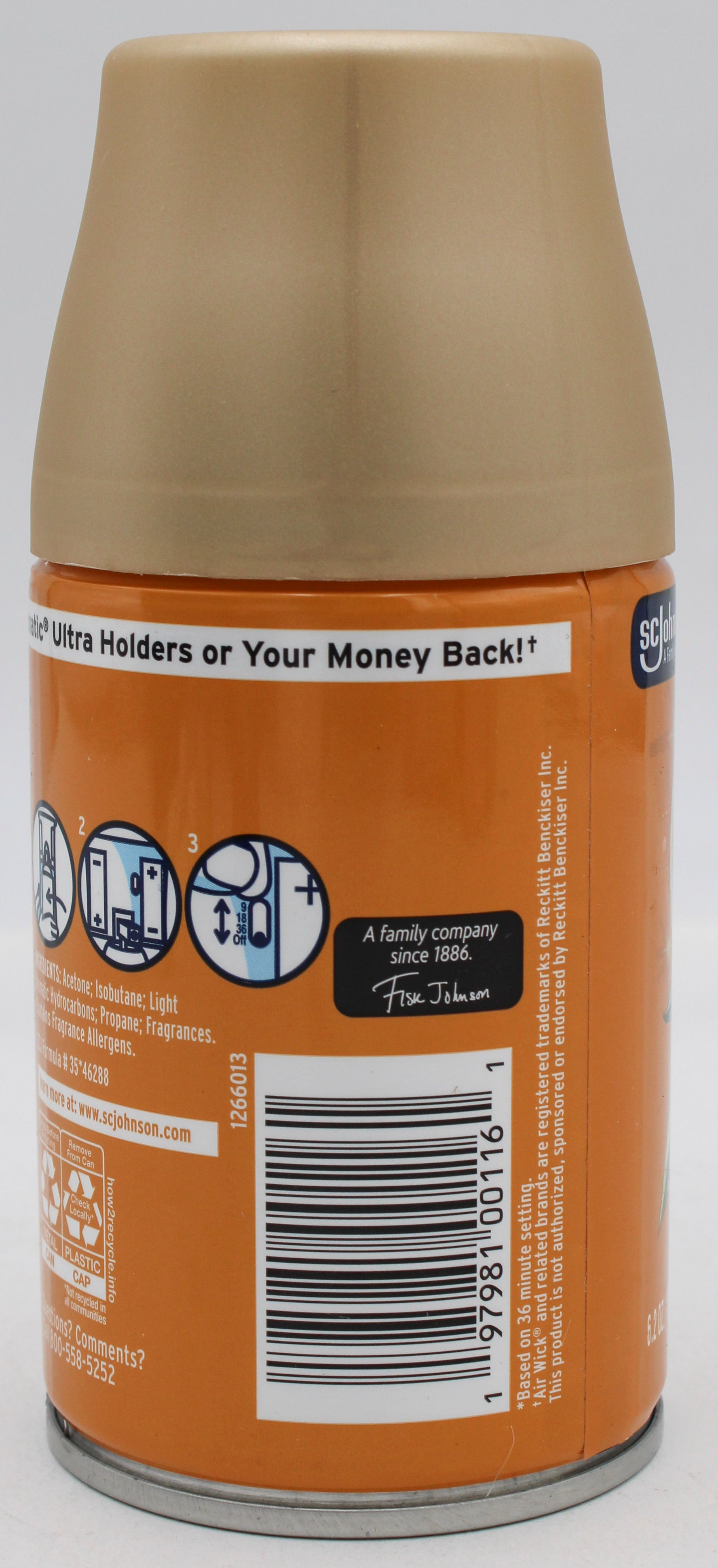 GLADE AUTOMATIC SPRAY REFILL ORANGE ZEST & CLOVE 6.2oz US