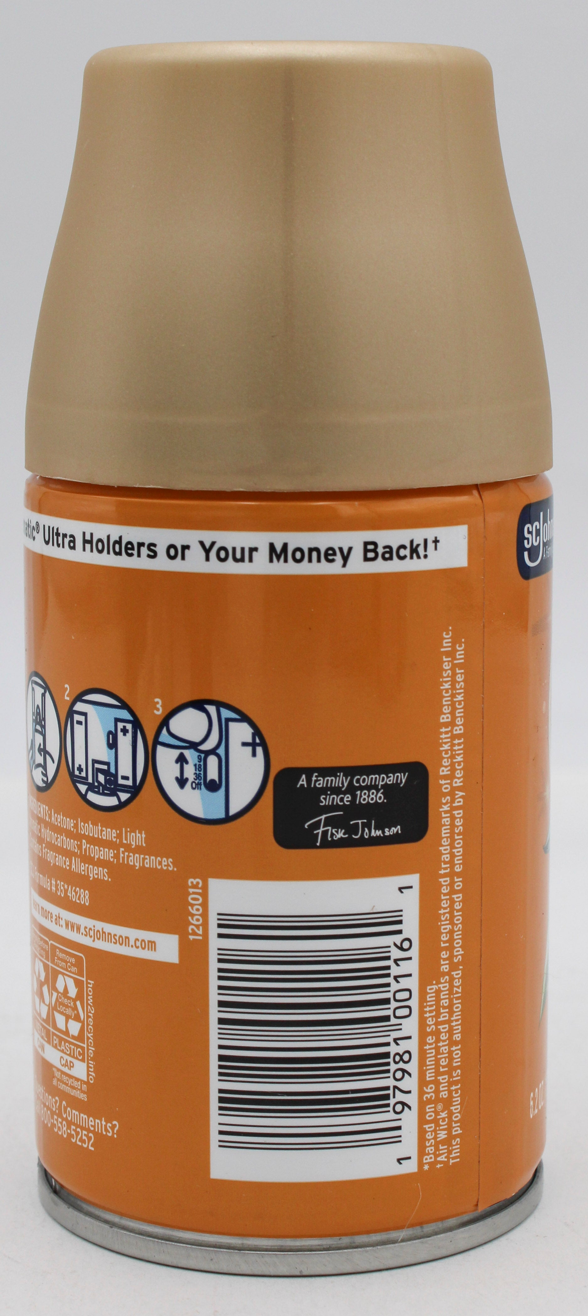 GLADE AUTOMATIC SPRAY REFILL ORANGE ZEST & CLOVE 6.2oz US