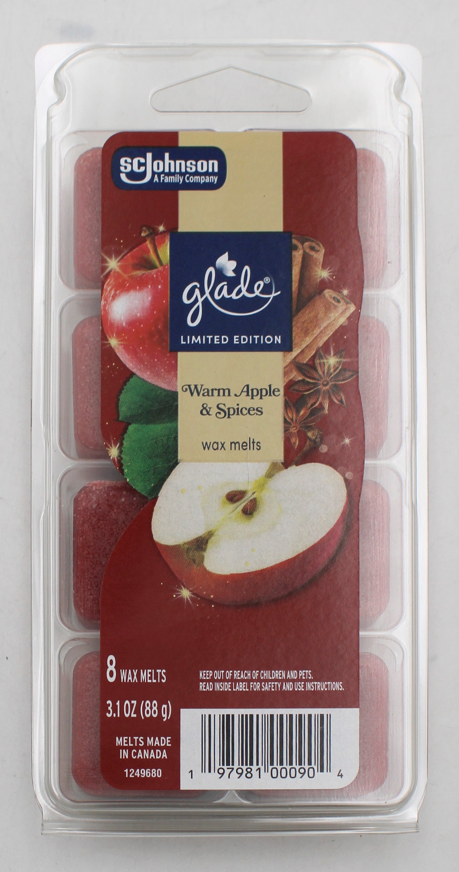 GLADE WAX MELTS SPICED APPLE 3.1oz US