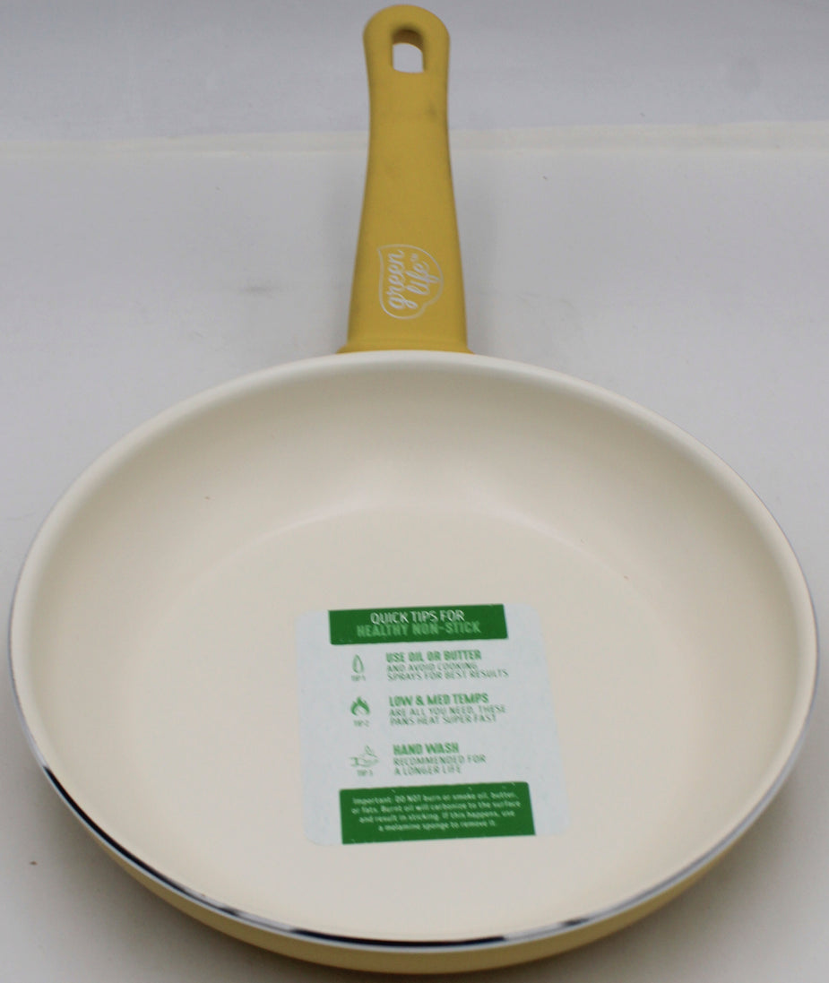 GREENLIFE 8'' NS CERAMIC FRYPAN - YELLOW - REMAILER NI