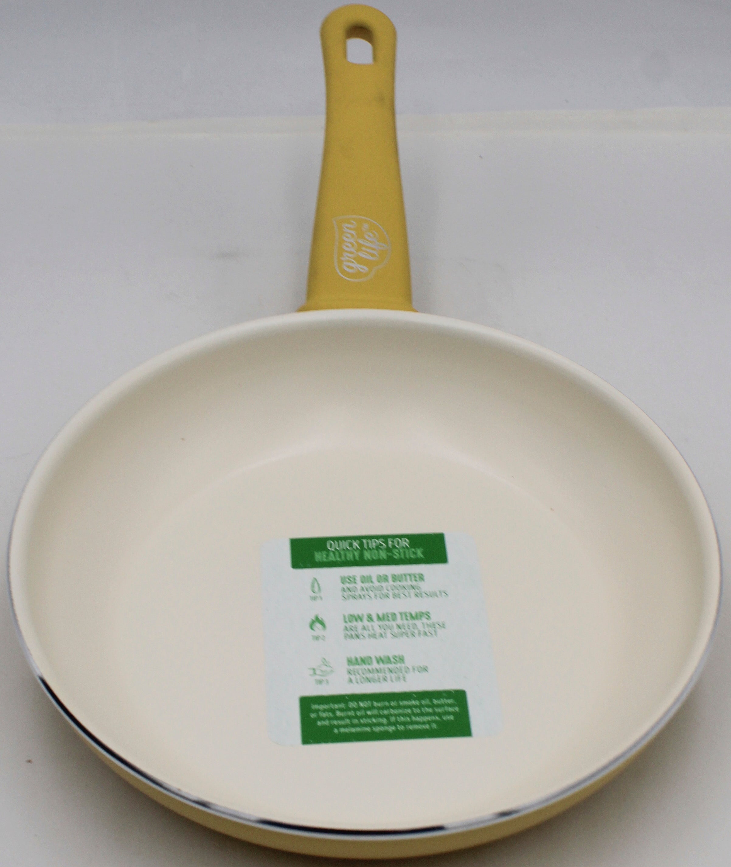 GREENLIFE 8'' NS CERAMIC FRYPAN - YELLOW - REMAILER NI