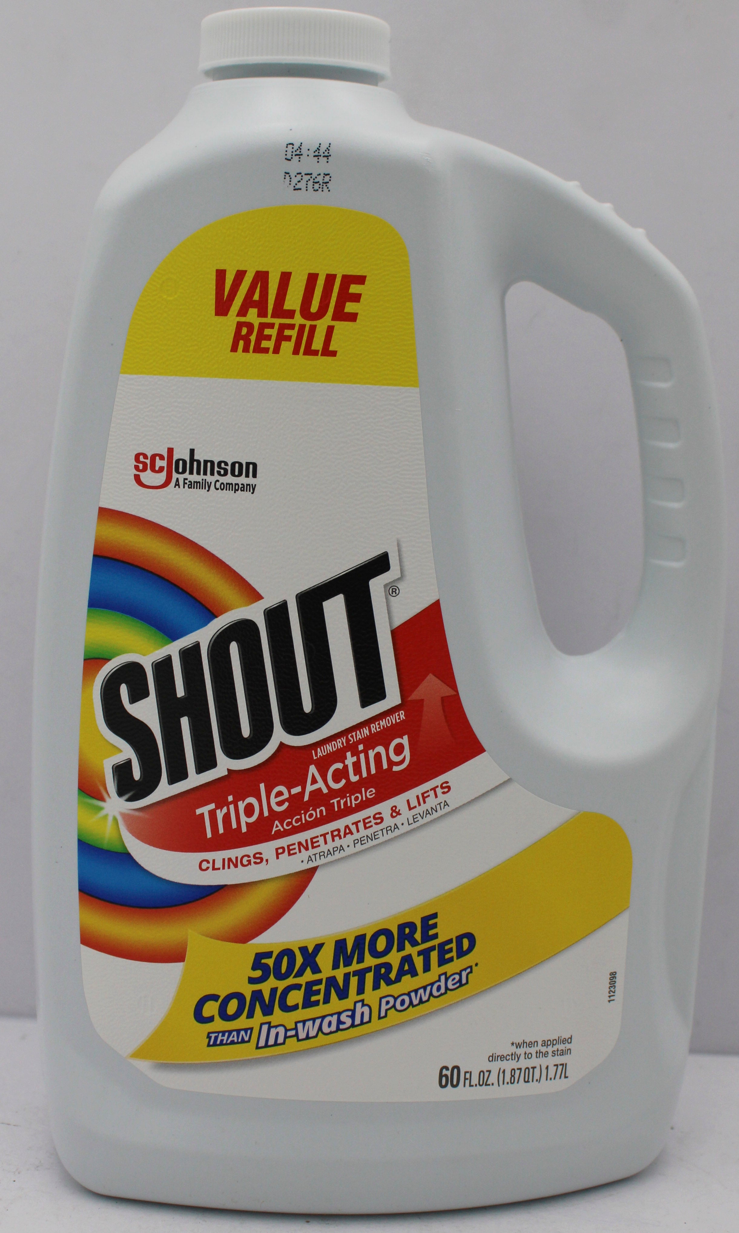 SHOUT LIQUID LAUNDRY STAIN REMOVER REFILL 60oz
