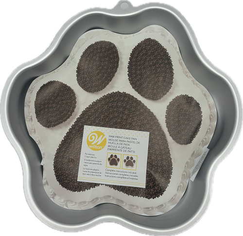 PAW PRINT CAKE PAN ALUMINUM 1 CT