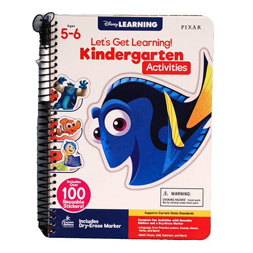 DISNEY LEARNING DRY ERASE ACTIVITY BOOK W/MARKER AGES 5-6/48 PAGES PP $14.99