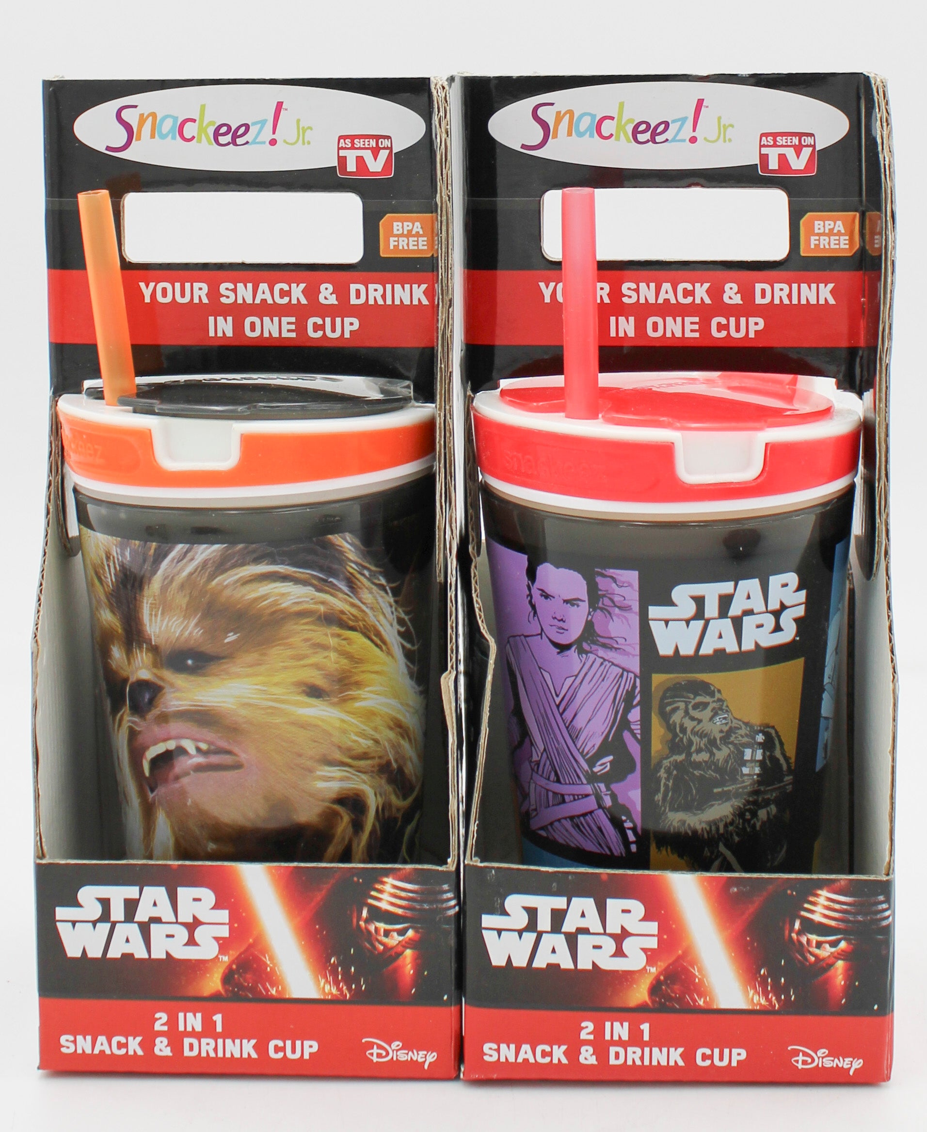 ASTV SNACKEEZ JR STAR WARS . 2-IN-1 SNACK & DRINK 8OZ. CUP  ASSORTED NI