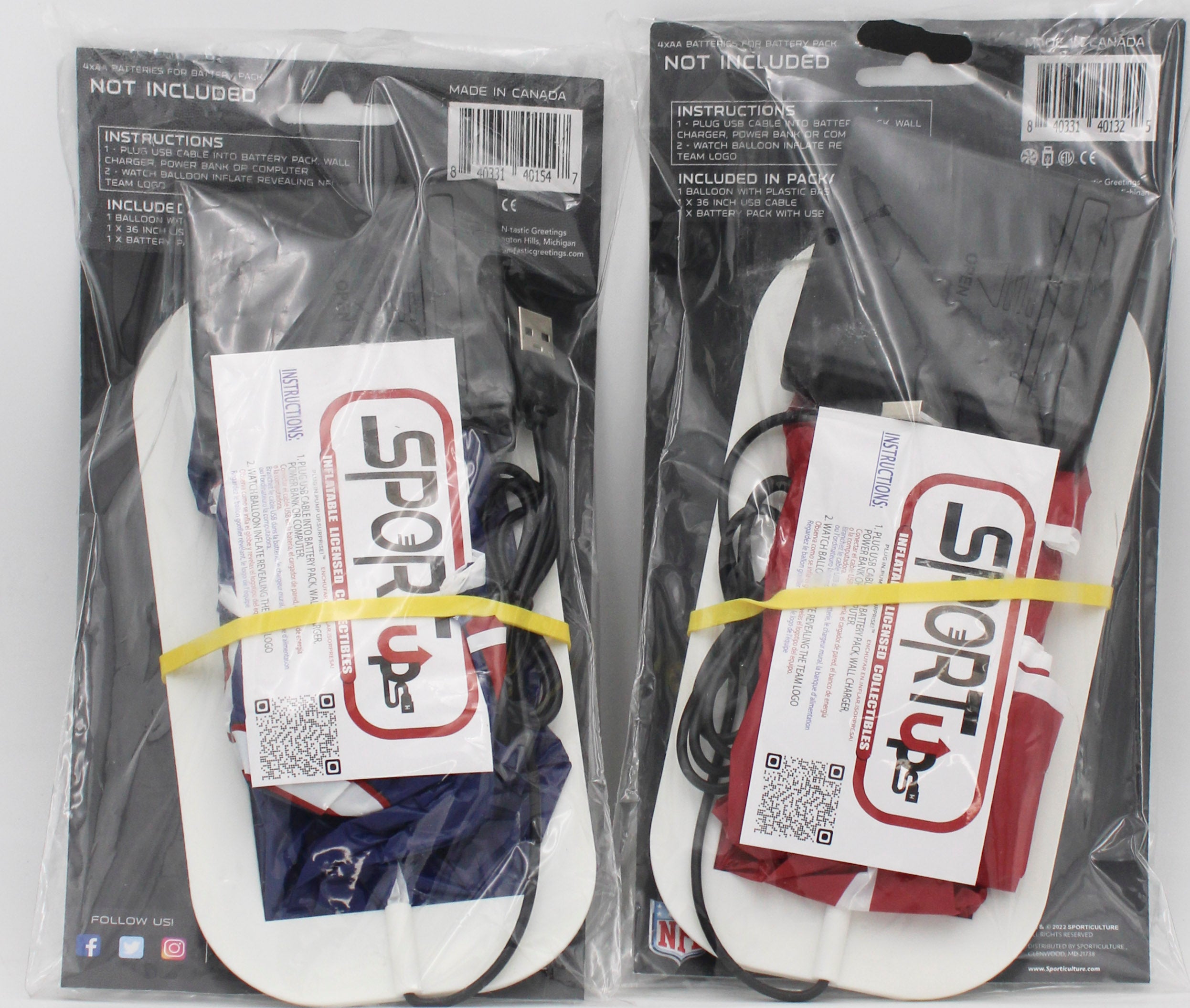 CARDINALS & GIANTS ASST. TABLETOP INFLATABLE CENTERPIECE