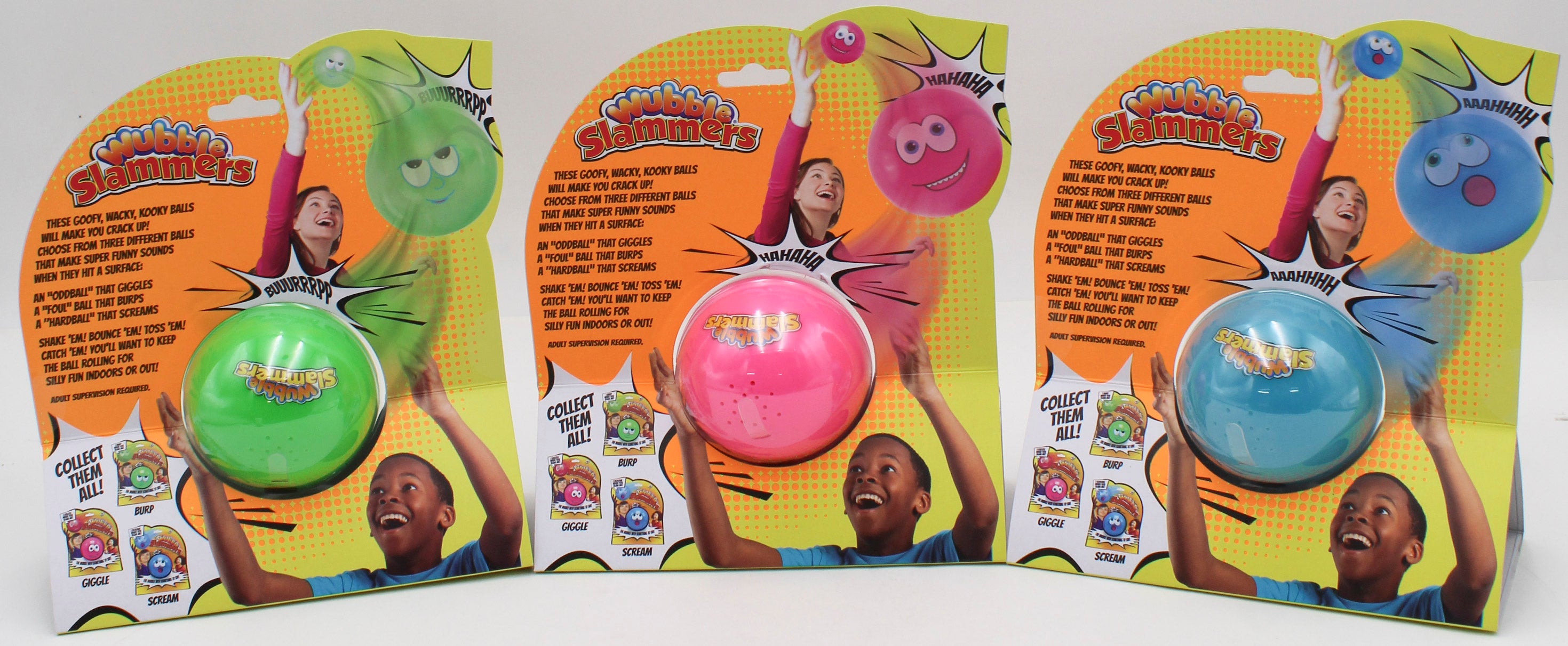 WUBBLR SLAMMERS 3"ASSTORTED -BURP