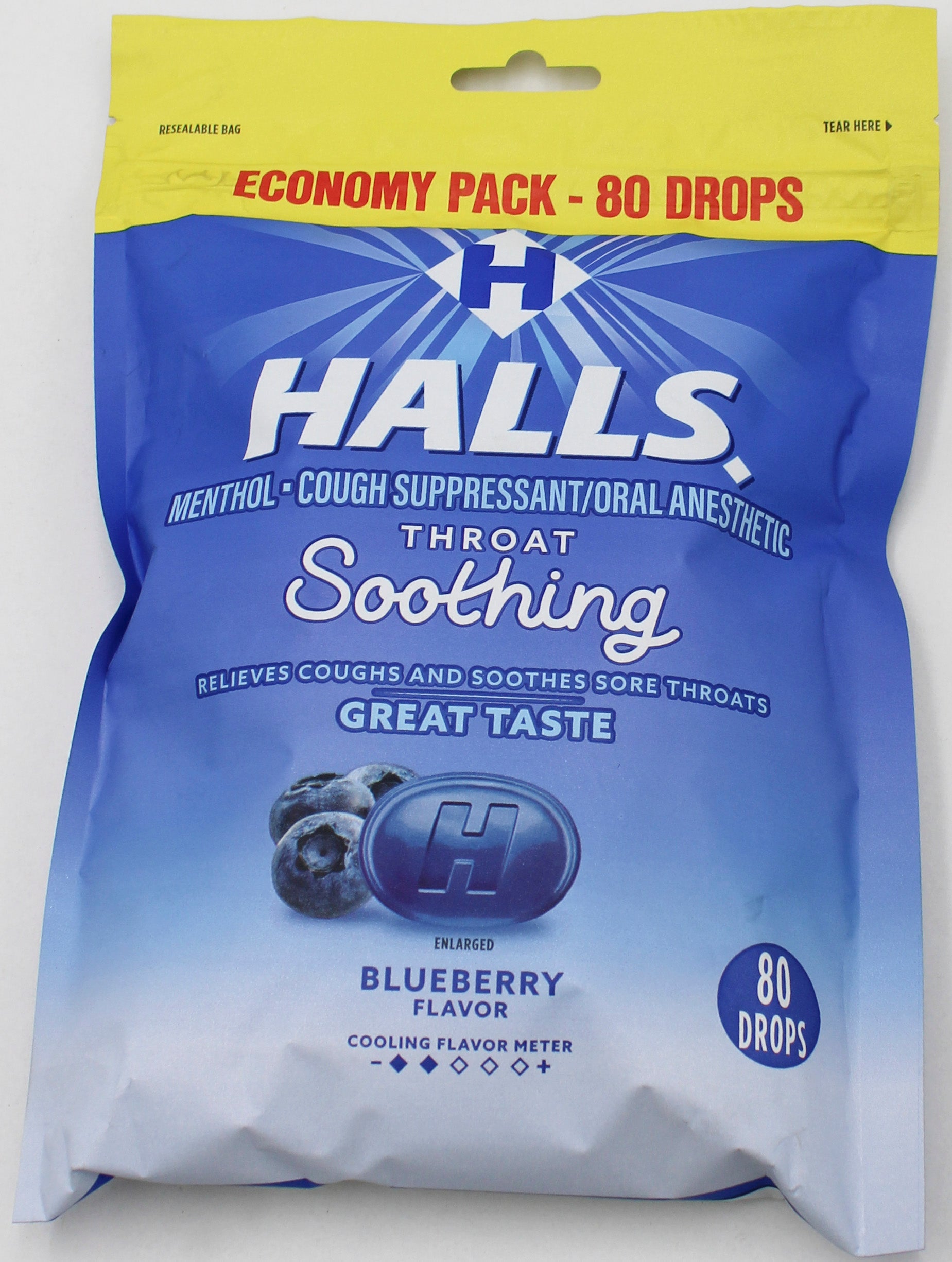 HALLS 80 PC BLUEBERRY BAG EXP 2/23/27