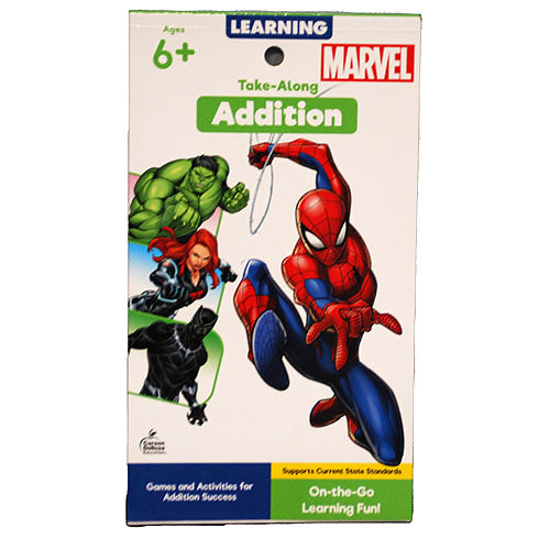 DISNEY LEARNING MARVEL TAKE ALONG ADDITION AGES 6+/64 PAGES/7.5"X4.5" PP $3.49