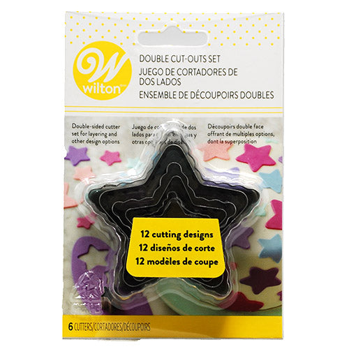 WILTON 2SIDED COOKIE CUTTER 6CT-STAR