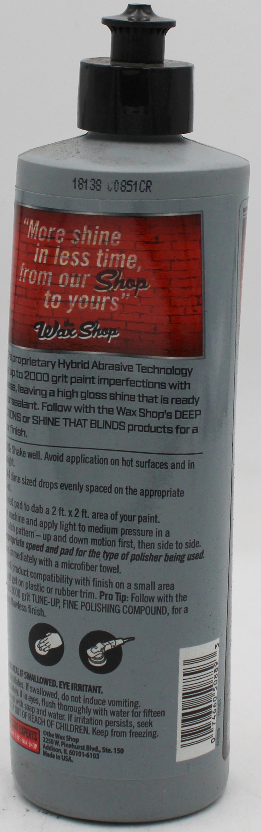 WAX SHOP REBUILD 2000 16oz COMPOUND.