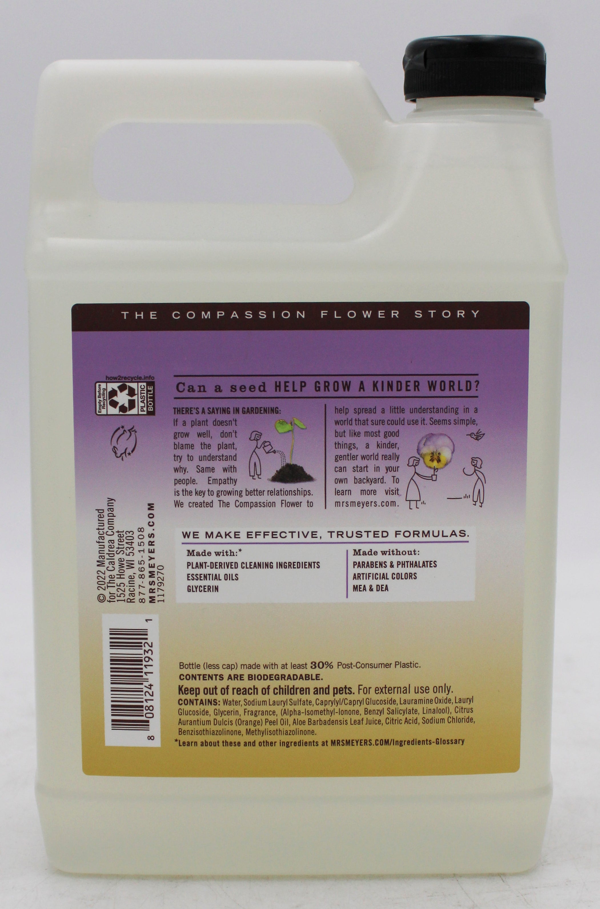 SP MEYER'S CLEAN DAY DISH SOAP REFILL 48oz COMPASSION FLOWER