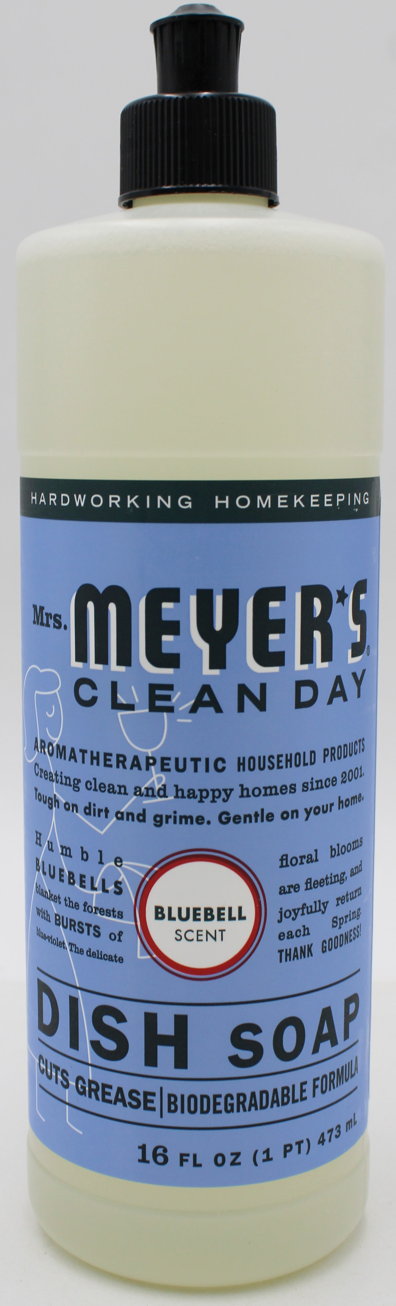 MRS MEYERS LIQUID DISH SOAP BLUEBELL 16oz US
