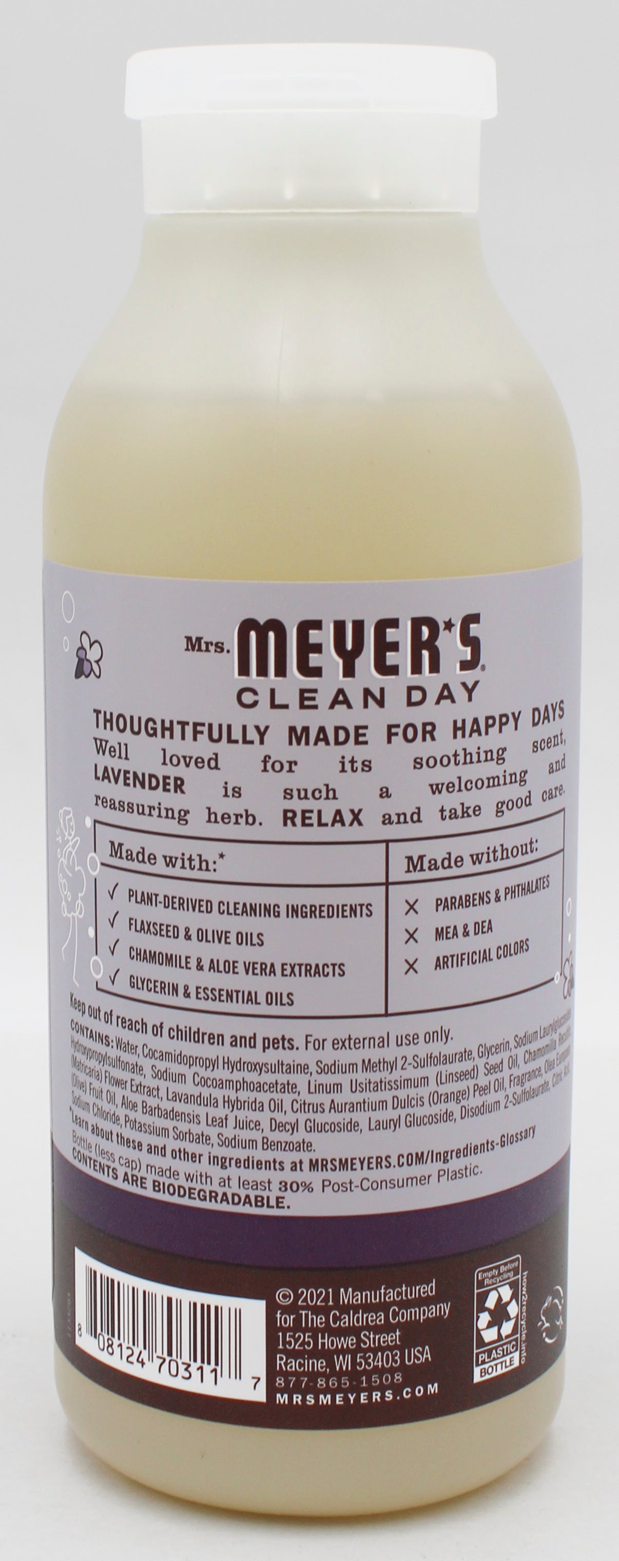 MRS MEYERS BODY WASH LAVENDER 16oz US