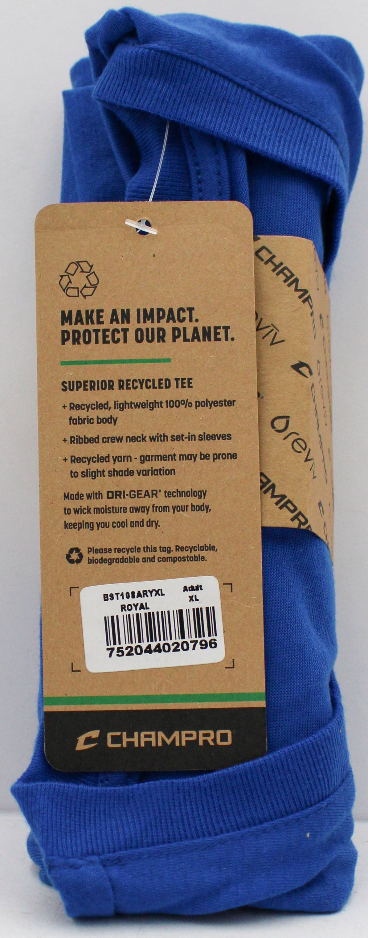 T-SHIRT - ADULT -ROYAL BLUE- XL