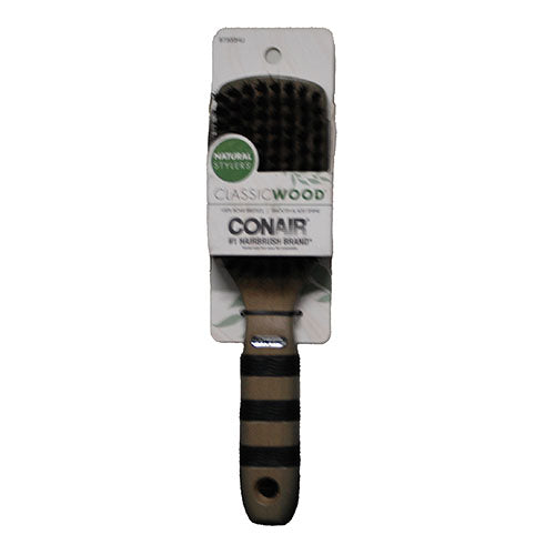 CONAIR CLASSIC WOOD CLUB HAIR BRUSH NI