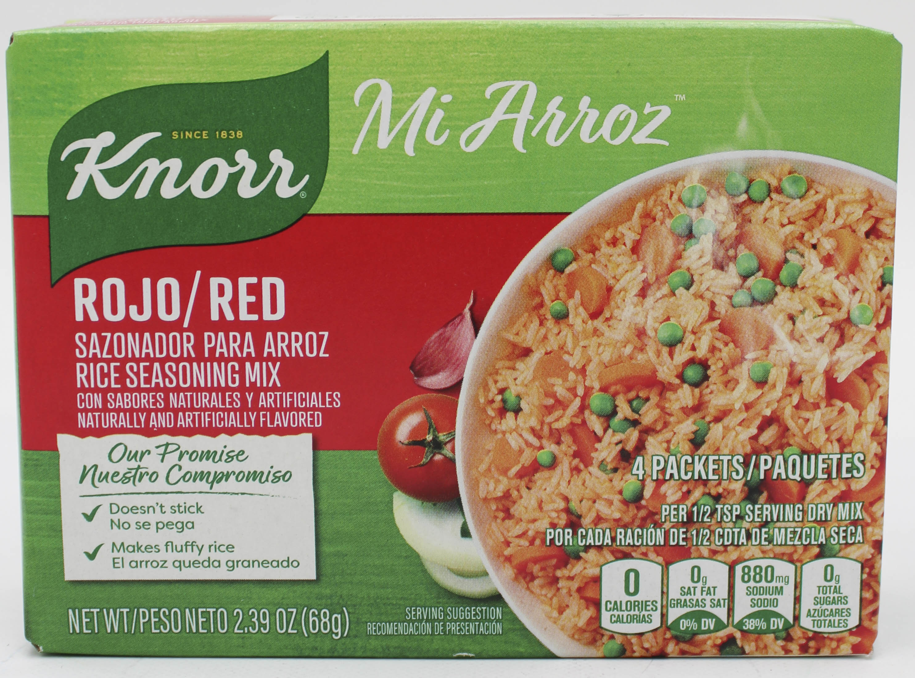 KNORR ROJO RED RICE SEASONING MIX 2.39oz EXP 3/05/2027