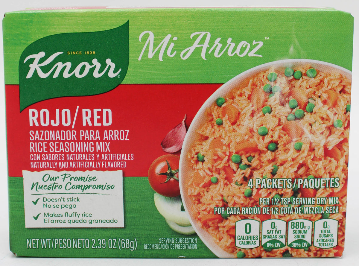 KNORR ROJO RED RICE SEASONING MIX 2.39oz EXP 3/05/2027