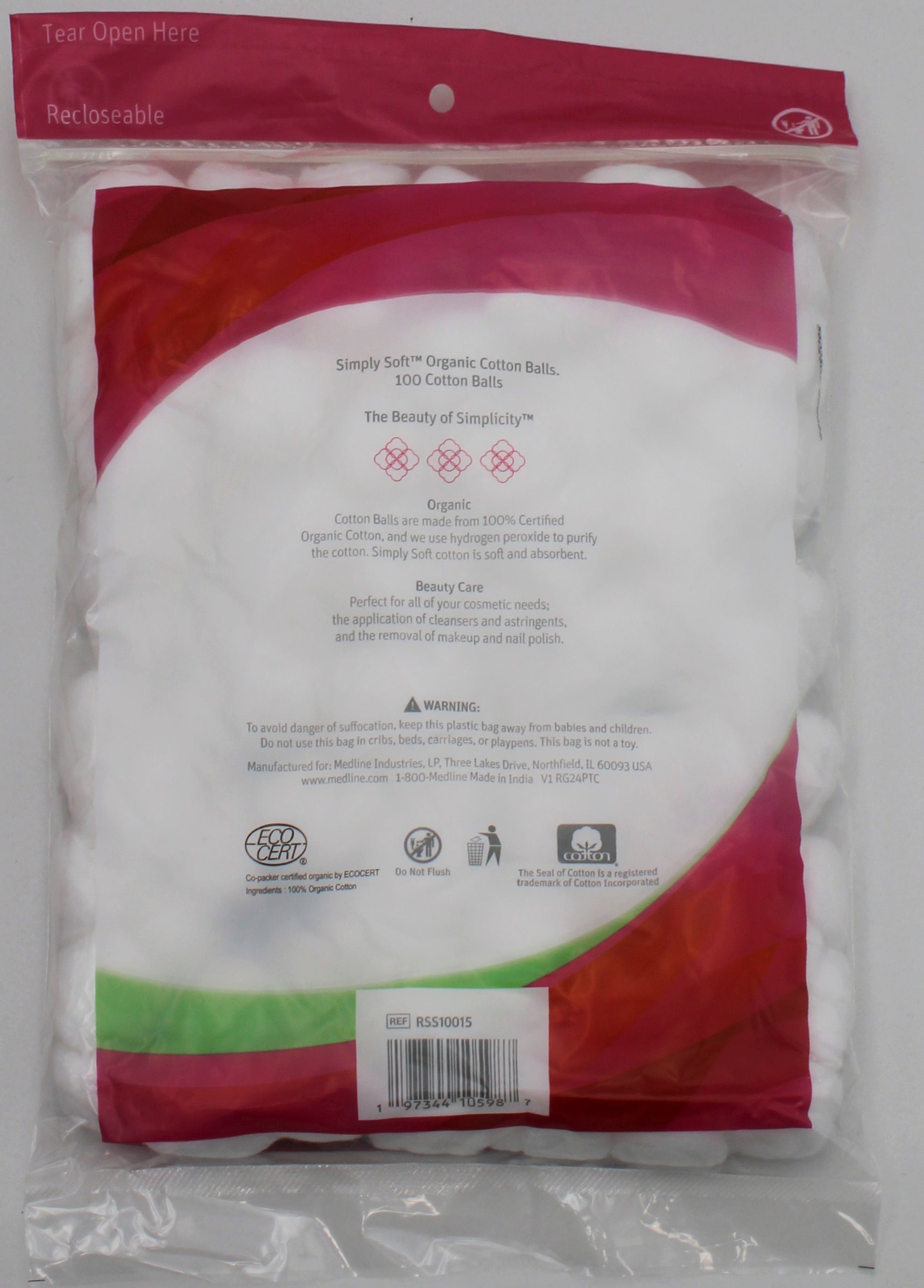 COTTON BALLS 100ct ORGANIC