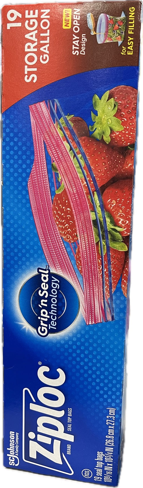 SP ZIPLOC BAG STORAGE 19CT/GALLON