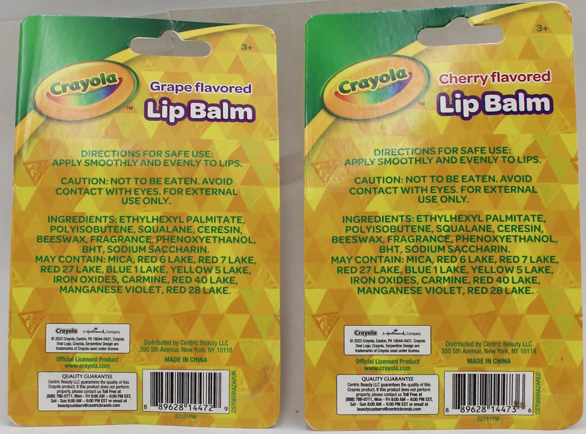 CRAYOLA MOLDED FLAVORED LIP BALM - .21oz  NI
