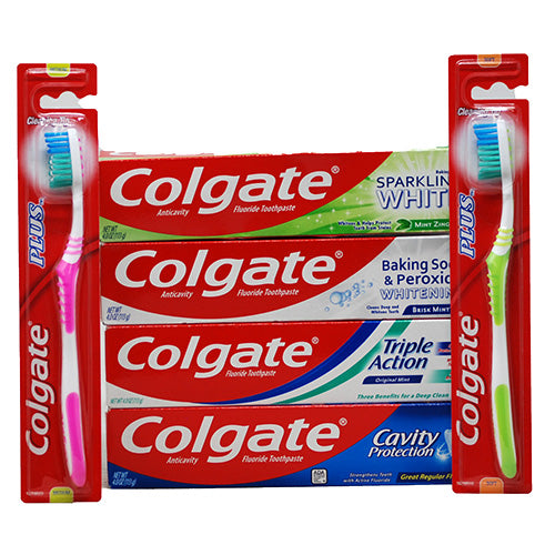 COLGATE MIXED T/PASTE/BRUSHES 384PC DSPLY EXP 10/22 NI