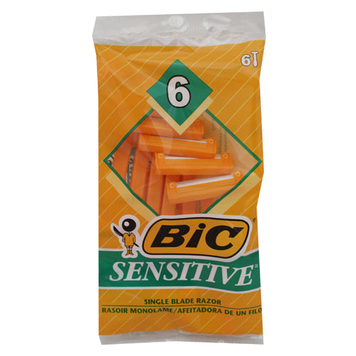 BIC DISPOSABLE SHAVER 6CT-SENSITIVE
