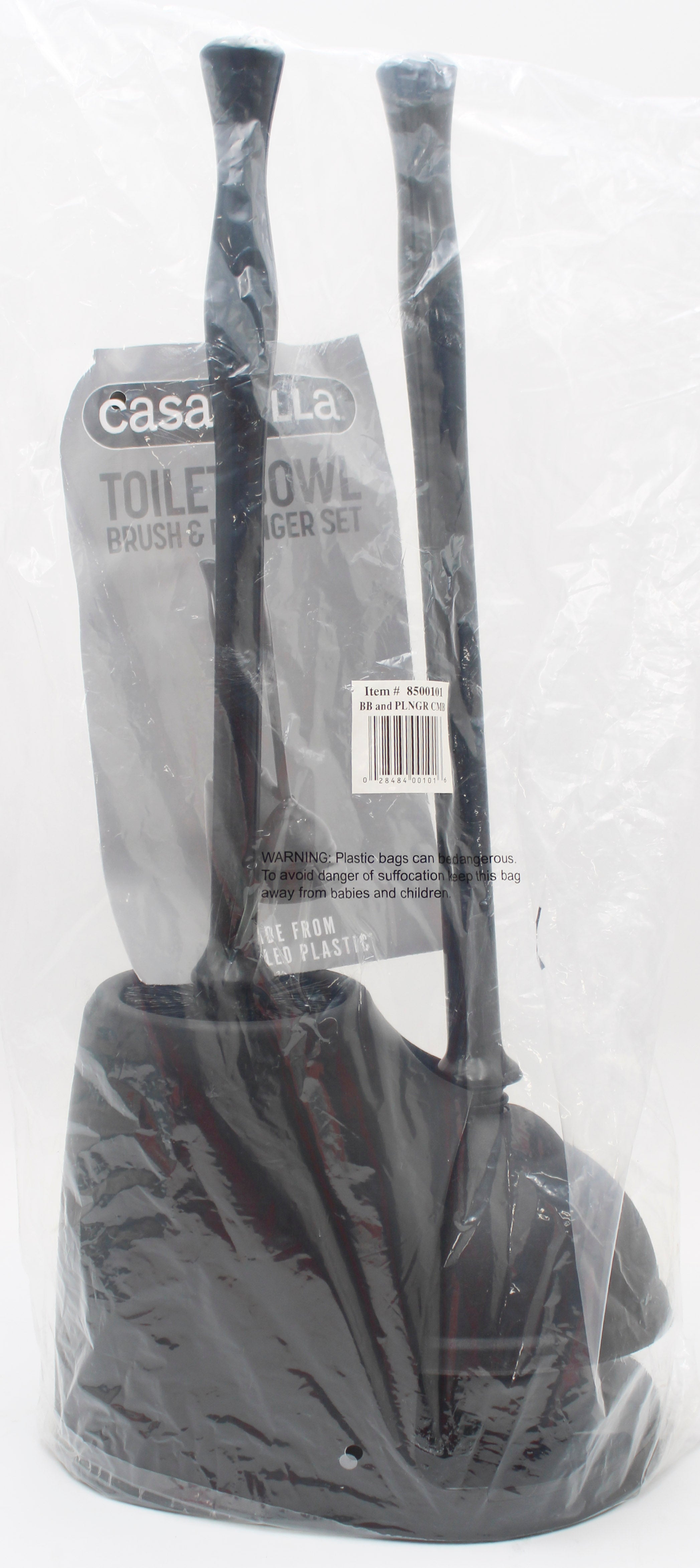 CASABELLA TOILET BRUSH AND PLUNGER SET