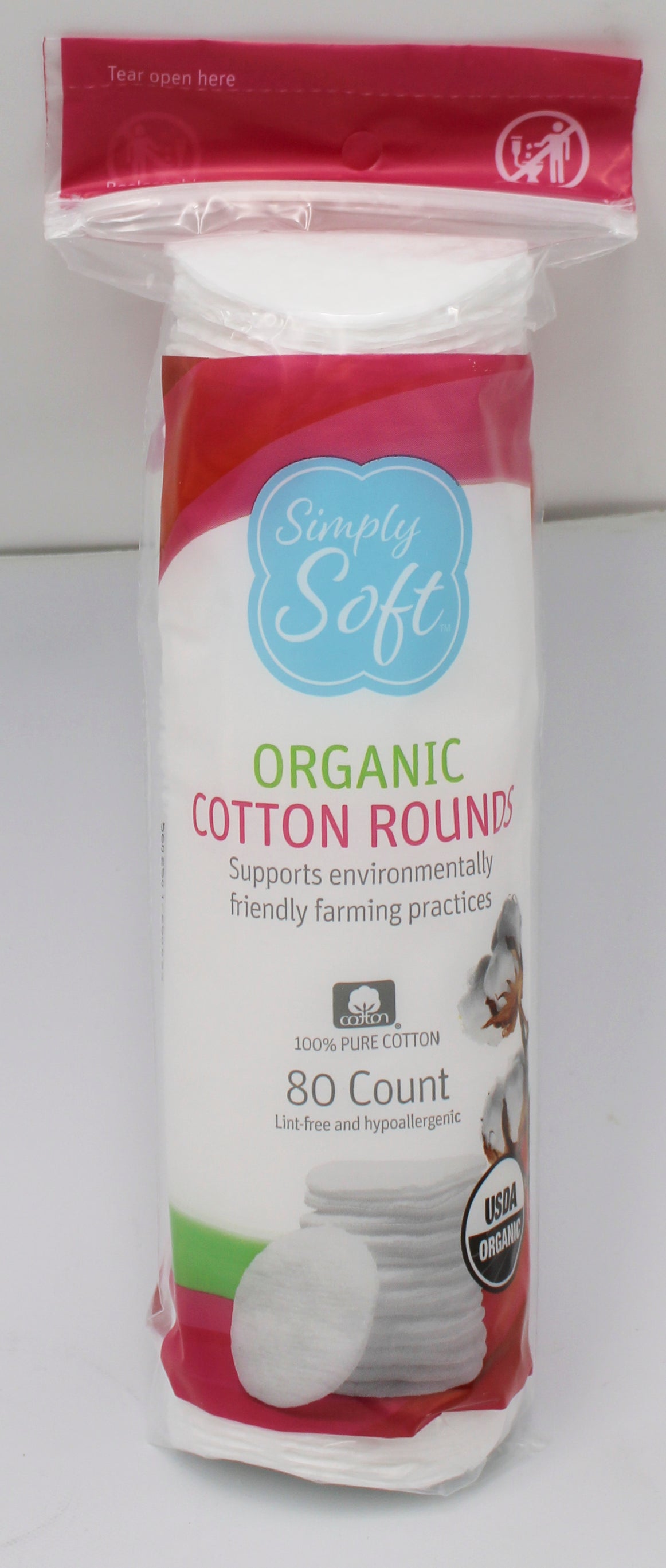 Organic Cotton Rounds 80ct Bulk Pack