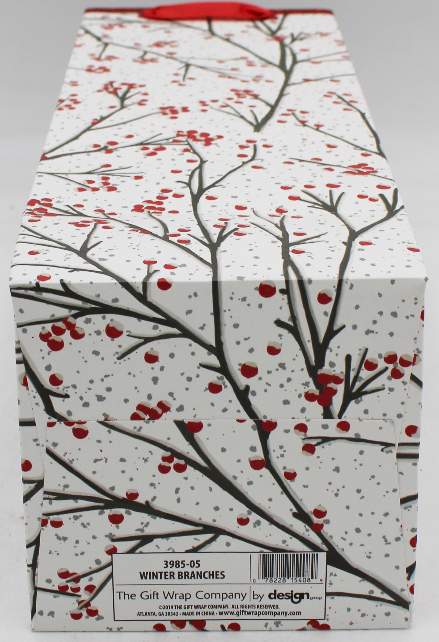 BOTTLE GIFT BAG - WINTER BRANCHES