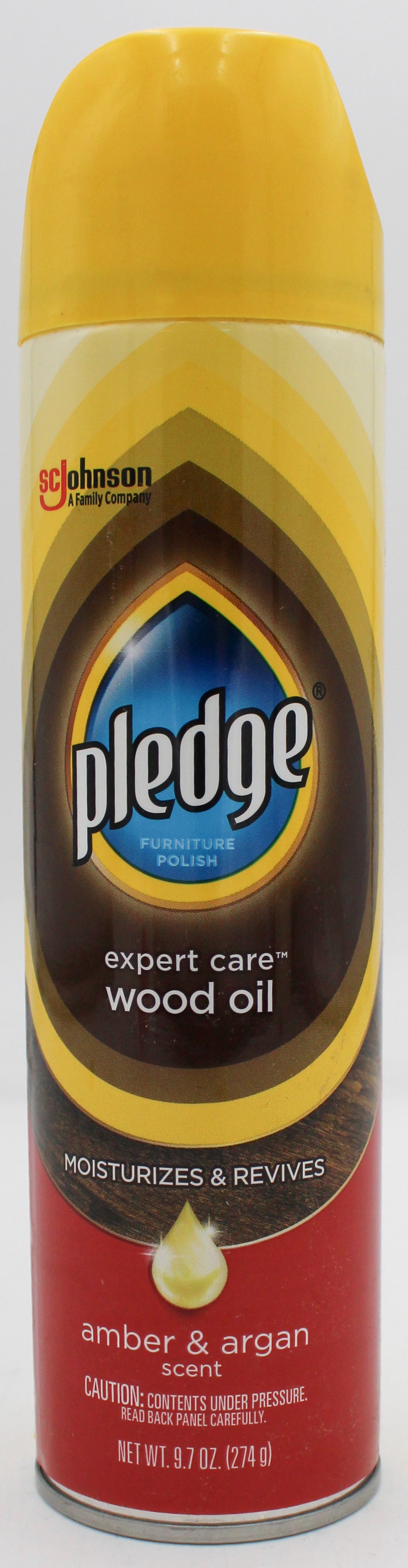Pledge Furniture Polish Amber & Argan Scent 9.7oz
